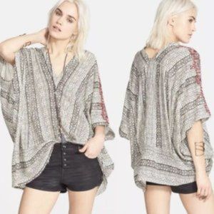 Free People Tribal Beat Kaftan Tunic